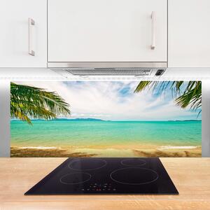 Sklenený obklad Do kuchyne More pláž príroda 125x50 cm