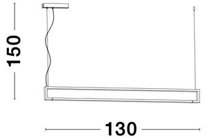 LED luster Line – Biela