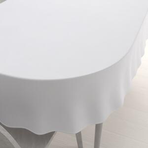 Biante Dekoračný oválny obrus Monako PM-126 Drobný nopkový vzor biely 120x160 cm
