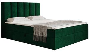 Boxspringová jednolôžková posteľ BINDI 1 - 120x200, zelená