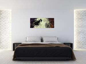 Obraz - Spln nad hladinou (120x50 cm)