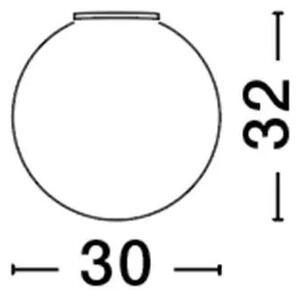 Dizajnové stropné svietidlo Nevoso B 30 biele – E27