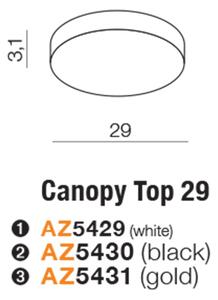 Moderné stropné svietidlo Canopy 29 zlatá