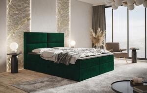 Boxspringová manželská posteľ CARLA 2 - 160x200, zelená