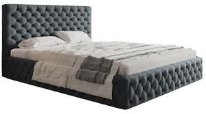 Čalúnená jednolôžková posteľ KESIA - 120x200, šedá