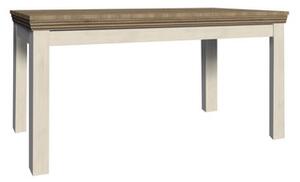 Rozkladací jedálenský stôl Royal ST 160 cm Biela/dub