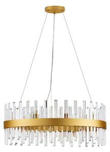 Zlatý dizajnový luster Crown-1