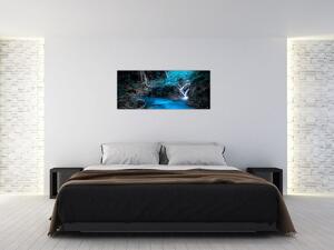 Obraz - Magická noc v tropickom lese (120x50 cm)