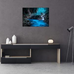 Obraz - Magická noc v tropickom lese (70x50 cm)