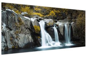 Obraz - Vodopády, Lushan, Čína (120x50 cm)