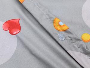 Obliečky z mikrovlákna Emoji sivé Rozmer obliečky: 70 x 90 cm | 140 x 200 cm