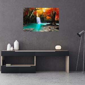 Obraz - Smaragdová lagúna (90x60 cm)