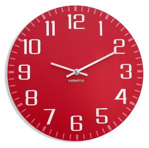 Dekorstudio Moderné nástenné hodiny Facile červené