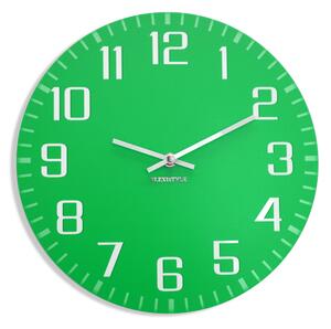 Dekorstudio Moderné nástenné hodiny Facile zelené