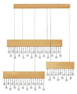 Moderný LED luster Crista zlatá 150