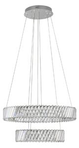 Dizajnový LED luster Arietta nikel 80W