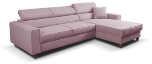 Furniture Sobczak Rohová sedacia súprava Nici - Růžová - Pravá