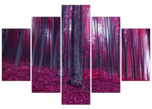Obraz ružového lesa (150x105 cm)