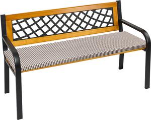 Hladký vankúš na lavicu – 40 x 140 cm – hnedý