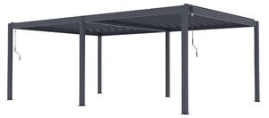 Bioklimatická pergola G21 Austin Premium 6x4 m, antracitová hliníková