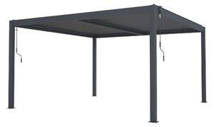 Bioklimatická pergola G21 Austin 4x4 m, antracitová hliníková
