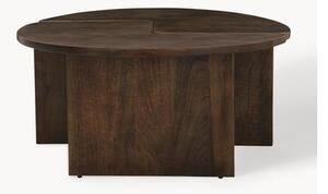 Okrúhly konferenčný stolík z mangového dreva Match, 2 ks