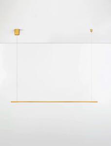 Minimalistcký LED luster Brillia zlatá 150