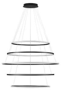 Moderný LED luster Maelo čierna 150
