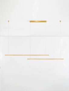 Minimalistcký LED luster Brillia zlatá 140