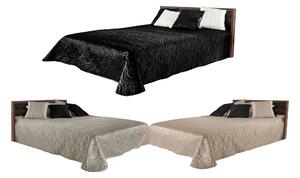 Tutumi Verona, saténový prehoz na posteľ 2x2,2m + obliečky na vankúš, béžová, NAZ-00507