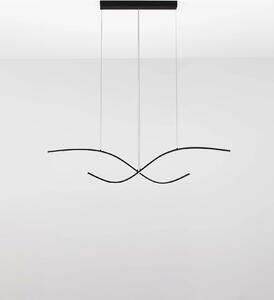 Minimalistcký LED luster Brio čierna 115