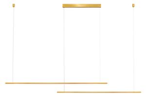 Minimalistcký LED luster Brillia zlatá 140