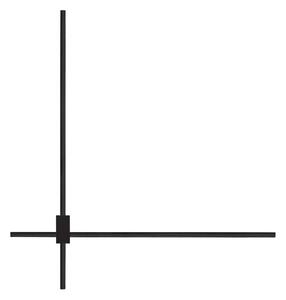 Minimalistcký LED nástenné svietidlo Peak čierna