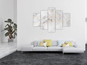 Obraz bielej mandaly (150x105 cm)