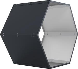 Prístrešok na drevo G21 HEX 53 - 92 x 60 cm, antracitový