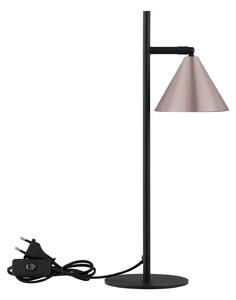 Dizajnová stolová lampa Conico kávová – Zlatá