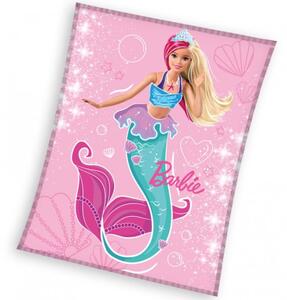 Detská deka Barbie Morská Panna 130x170 cm