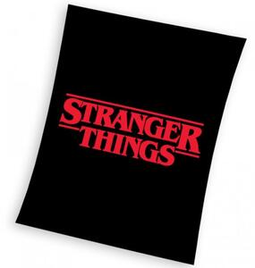 Detská deka Stranger Things Black 130x170 cm