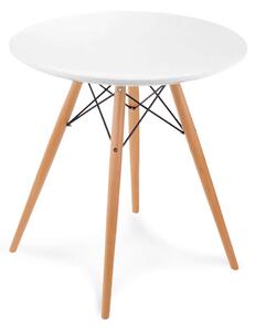 Dekorstudio Okrúhly jedálenský stôl 80cm - biely