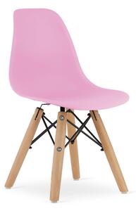 Detská dizajnová stolička ENZO ružová Počet stoličiek: 1ks