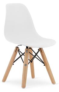 Detská dizajnová stolička ENZO biela Počet stoličiek: 1ks
