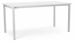 Univerzálny stôl s kovovou podnožou 160 x 80 cm, biela