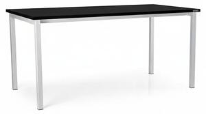 Univerzálny stôl s kovovou podnožou 160 x 80 cm, čierna