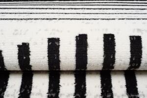 Kusový koberec PP Rikola krémovočierný 80x150cm