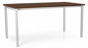Univerzálny stôl s kovovou podnožou 160 x 80 cm, orech