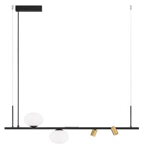 LED moderný luster Noble Čierna