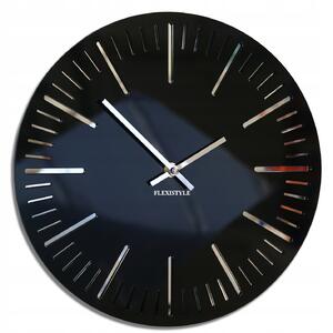 Moderné nástenné hodiny TRIM čierne