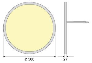 LED Stropné svietidlo SIMEN LED/40W/230V 4000K IP40 pr. 50 cm biele UGR<19