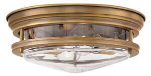 Quintiesse QN-HADRIAN-FS-BR-CLEAR-Vonkajšie stropné svietidlo HADRIAN 2xE27/40W/230V IP44 bronz