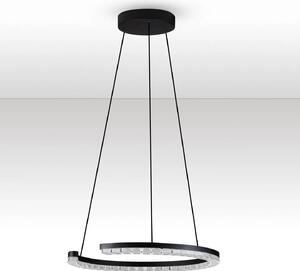 LED moderný luster Gleamy 46 Čierna